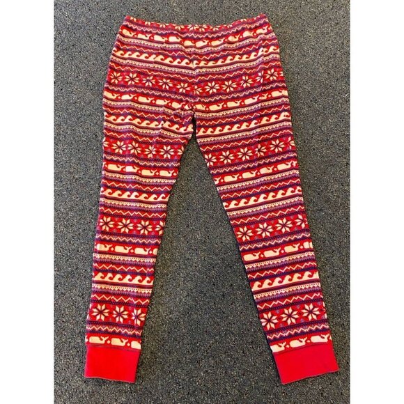 Vineyard Vines 2 Piece Pajama Lounge Set Waffle Red Blue Large L - Picture 7 of 7